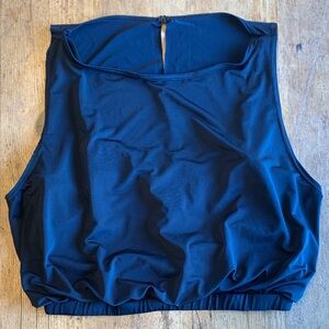 balera Black Sleeveless Crop Tank